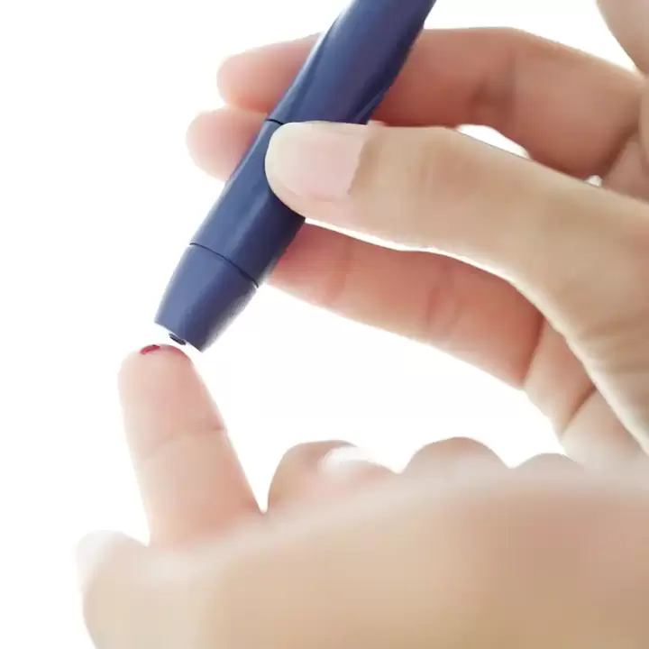 Recinzione sanguigna per misurare lo zucchero con diabete